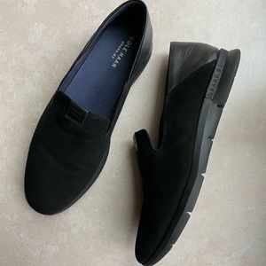 Cole Haan suede and leather black loafers size 8